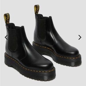 Dr Martens Smooth Leather Platform Boots